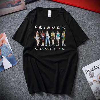 

Friends Don't Lie Stranger Things Season 3 Hilarious Hawkins Youth T-shirt Top Summer Streetwear Cotton Short Sleeve T shirt