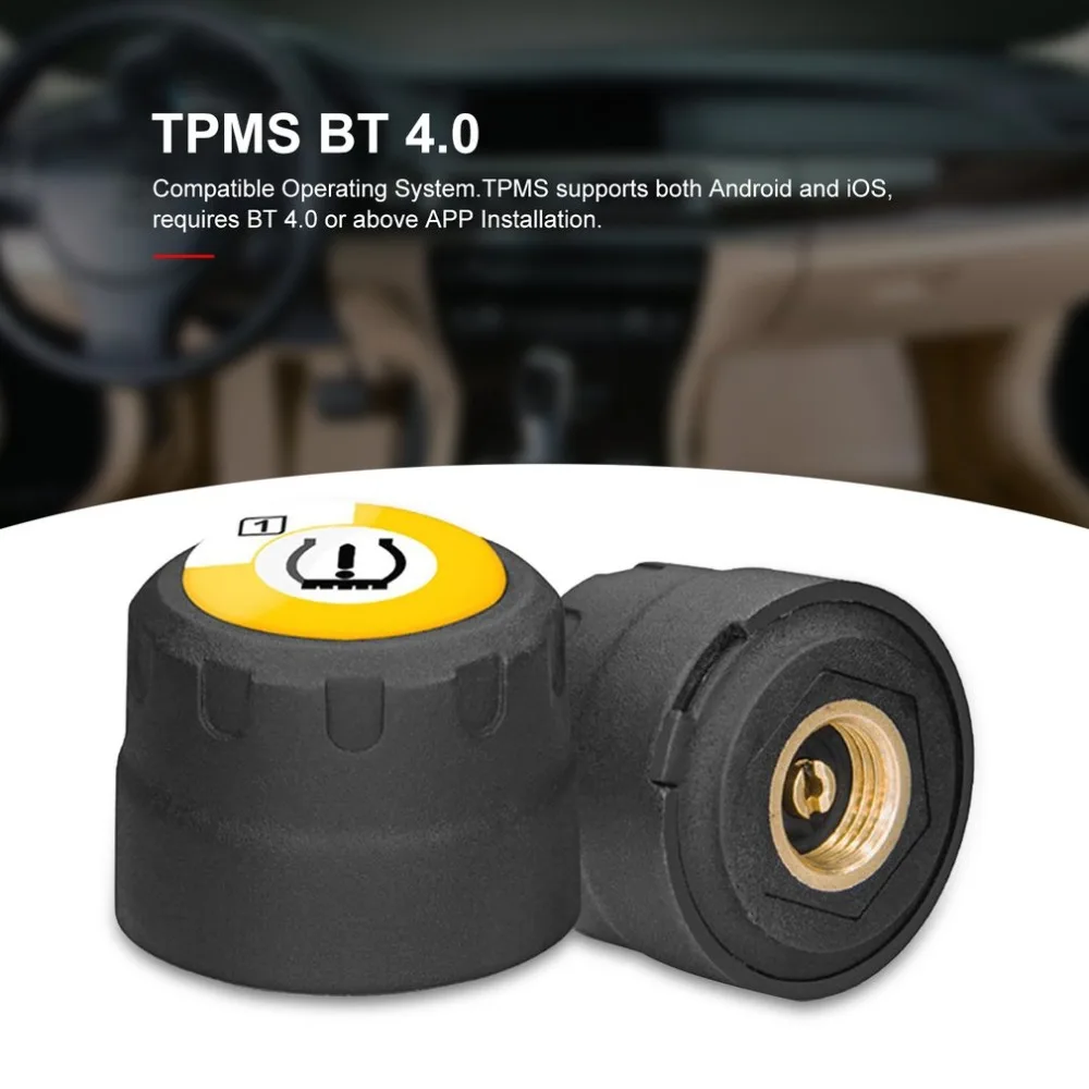 BLE BT 4,0 TPMS система контроля давления в шинах, комплект с низким энергопотреблением для Android и IOS смартфонов для мотоциклов