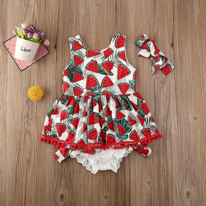 Kids Baby Girl Sleeveless Tassel Tops Dress Bowknot Shorts Clothes