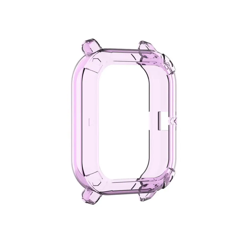 purple ТПУ бампер чехол оболочка Защитная пленка для Xiaomi Huami Amazfit GTS защитный чехол умных часов браслет защитные аксессуары - Цвет: purple
