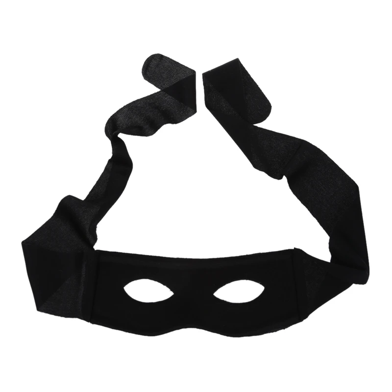 Eye Mask Costume highwayman robber Fancy Dress Black Zorro Bandit Thief | Дом и сад