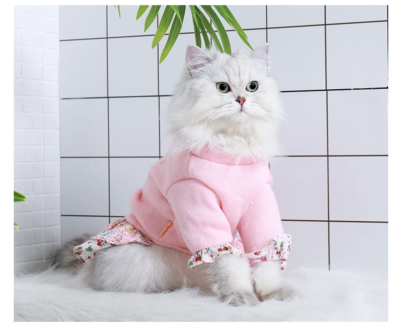 烟岱色和风毛衫碎花裙_06