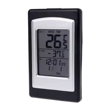 

Solar Energy Digital Wireless Swimming Pool Thermometer SPA Floating Temperature Meter With 3 Channels/Time Alarm/Calendar 63HF