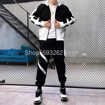 

Season casual suit men's sports suit jacket jacket trousers School Uniform uniform trend