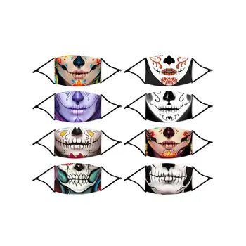 

Halloween Masks/Dustproof Breathable/Digital Printing/PM2.5 Filter Element/Adjustable/Horror Atmosphere Dress Up Supplies