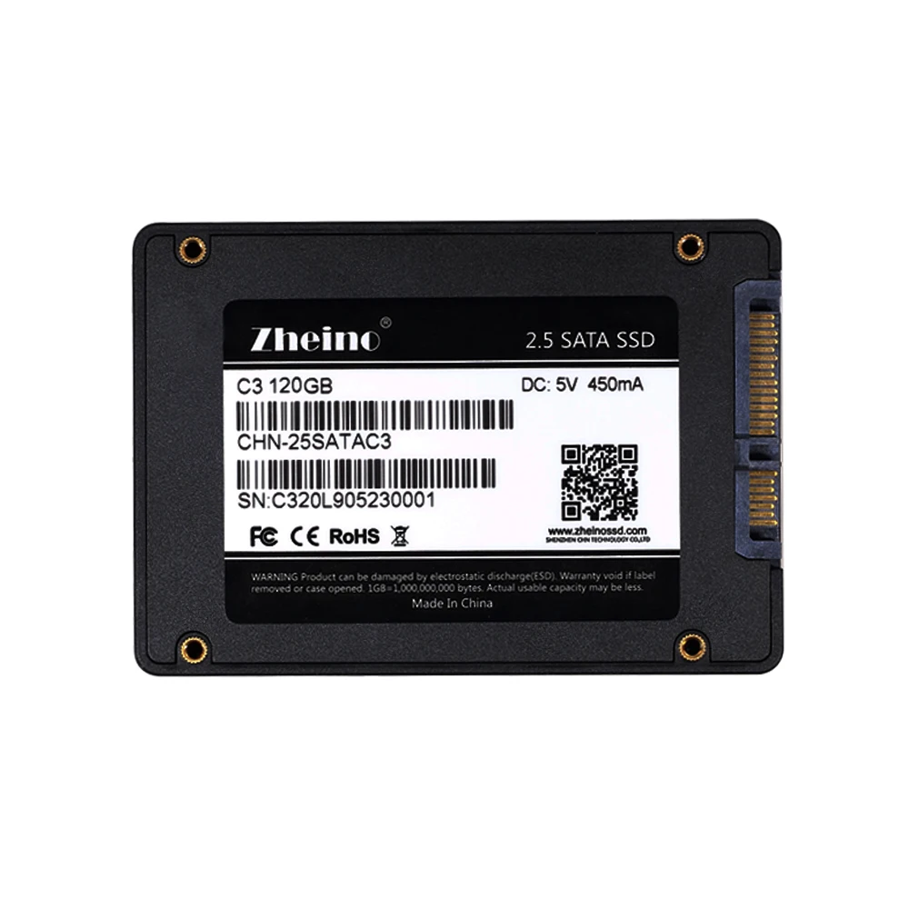 Zheino SSD TLC 120 ГБ 128 240 256 360 480 512 960 1 ТБ SATA3 3D NAND флэш накопитель для ПК ноутбуков