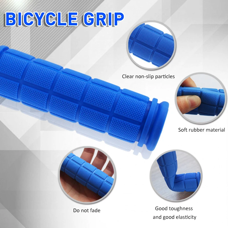1 Pair Bicycle Handlebar Grips Anti-Skid for Mountain Bike Kids Scooter