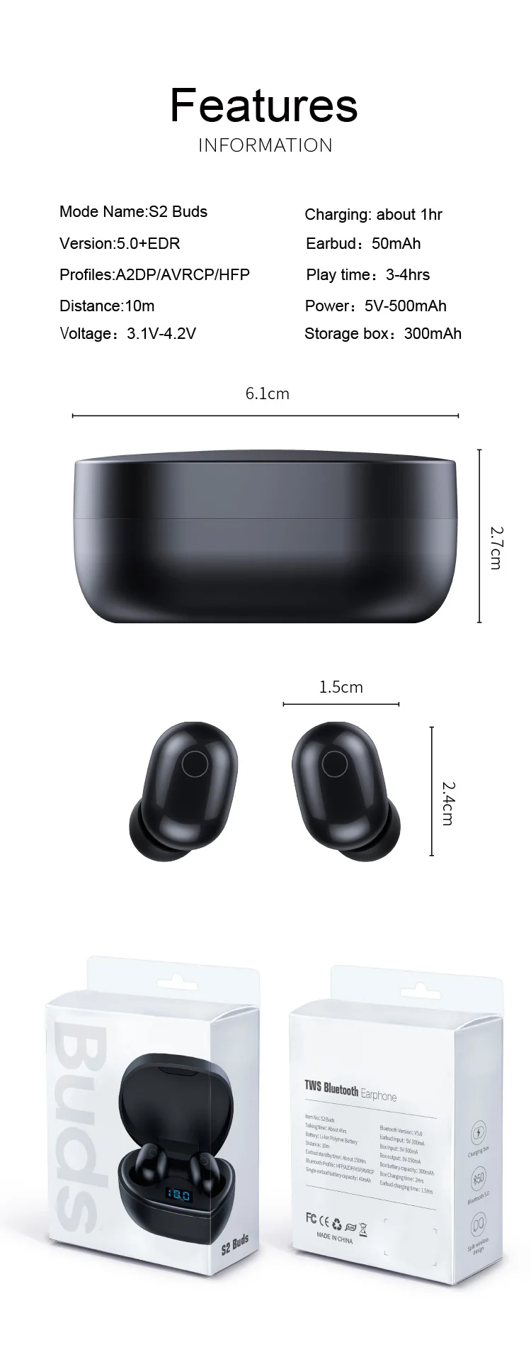 FLANG S2 TWS наушники настоящие Беспроводные Bluetooth 5,0 наушники портативные Hi-Fi стерео спортивные наушники шумоподавляющая гарнитура