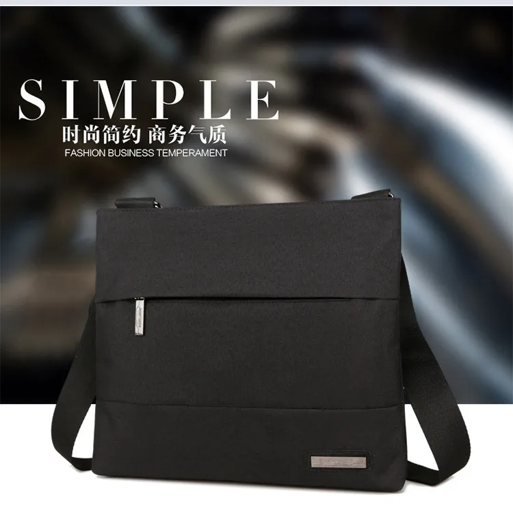 Men‘s’ Canvas Single Shoulder Business Messenger Bag Cross-body Leisure Single-shoulder Zipper Men's Bag