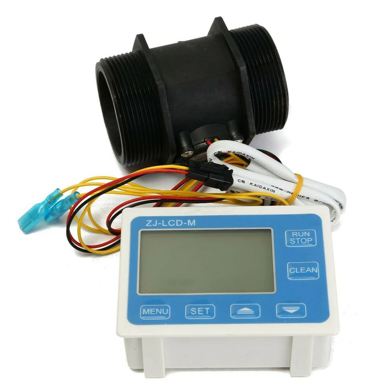 

New 2 Inch Flow Water Sensor Meter+LCD Display Quantitative Control 1-9999L/Min