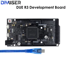 Devido r3 placa at91sam3x8e sam3x8e 32-bit braço Cortex-M3 módulo de placa de controle com cabo usb para arduino placa de desenvolvimento