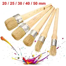 Профессиональный Мел Краски восковые щетки Краски ing натуральной щетины щетка для очистки акриловые акварель масло Краски ing 20/25/30/40/50 мм