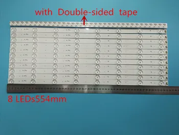 

4set=48pcs/ LED reflector strip Light Lamp Bar For Hai er LE5F3000W 8 LED5D8-ZC14-05 (A) 30355008207 30355008210 LE5F3000W