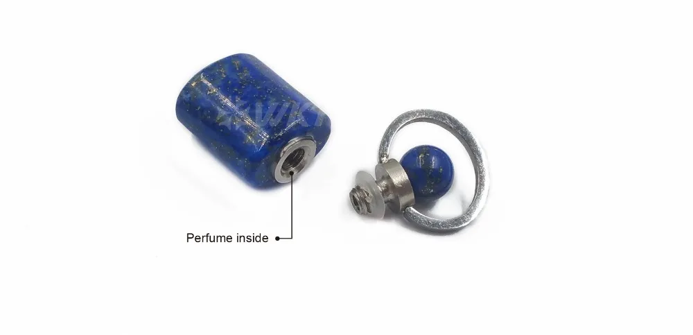 WT-E582 New! Perfume Bottle Earring Natural Stone Earring Yellow/Smokey Quartz Lapis With Silver Electroplated Long Earring