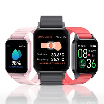 

Waterproof Smart Watch Band With Temperature Measure ECG Heart Rate Blood Pressure Monitor Weather Forecast Drinking Remind