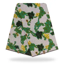 Высокое качество Африканский настоящий голландский воск 6 ярдов принт африканская ткань Анкара настоящий воск хлопок для женщин платье Y91016-10