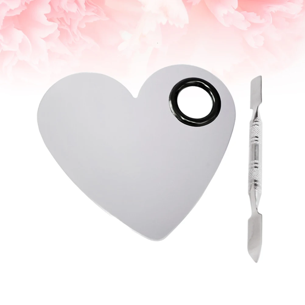 Cosmetic Palette Facial Professional Heart Form Enthusiastic Tools Accessories for Colours Lip Makeup Artist Pale for Mixing
