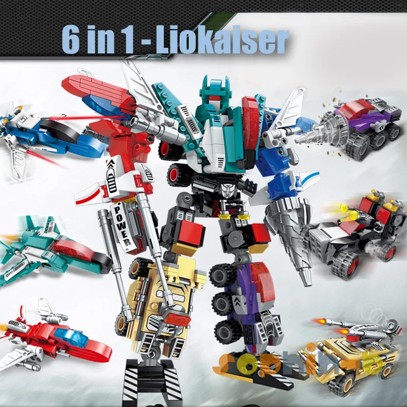 

G1 Transformed Liokaiser Educational Building Blocks Complete Figures Bruticus Superion Devastator