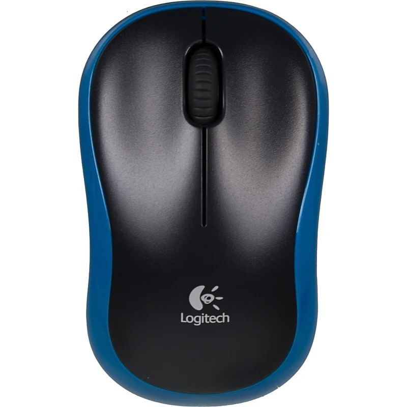 Мышь LOGITECH M185, беспроводная, USB, синий