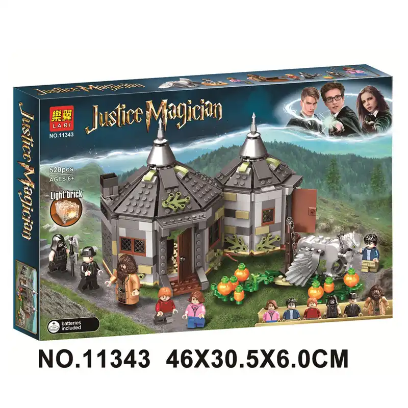 New Harri Movie Magic School Hagrid House Clock Tower Compatible