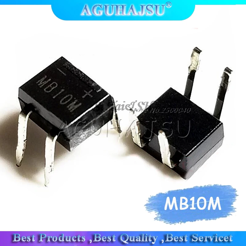 10 шт./лот MB10M 1A/1000V DIP 4|Интегральные схемы| |
