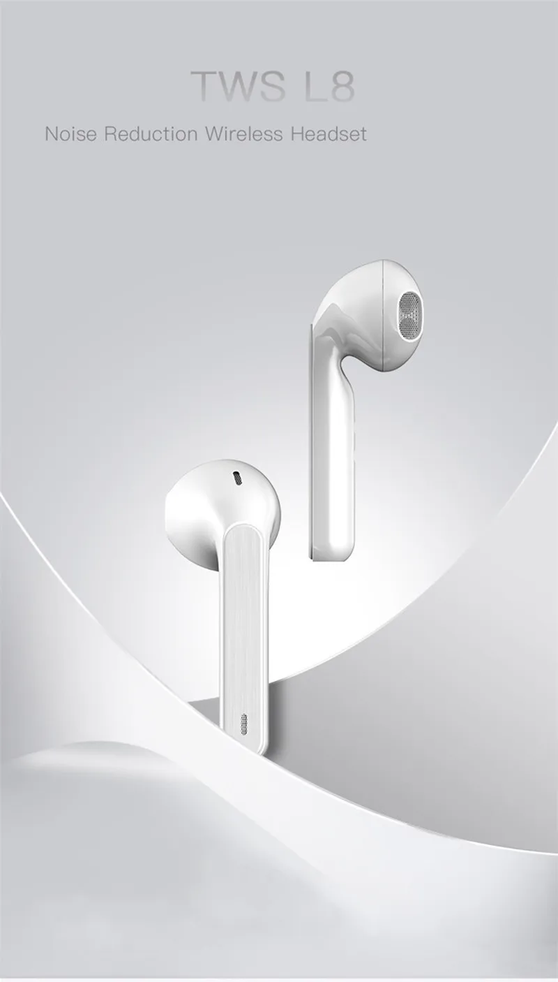 L8 TWS Bluetooth наушники с сенсорным бинауральным вызовом Беспроводные наушники с шумоподавлением деловые наушники для xiaomi huawei iphone