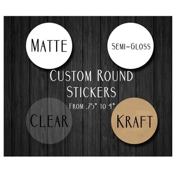 

Custom Round Stickers Logo Stickers Custom Labels Custom Clear Stickers with your media social