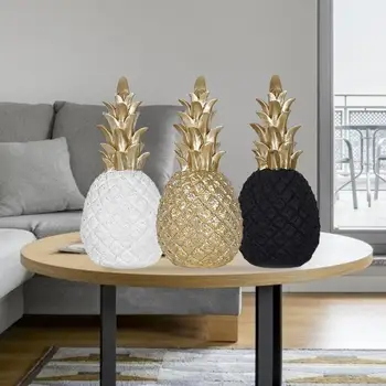 

Modern Golden Pineapple Ornament Home Decor Ornament Synthetic Resin Nordic Style Modern Window Display Props Craft