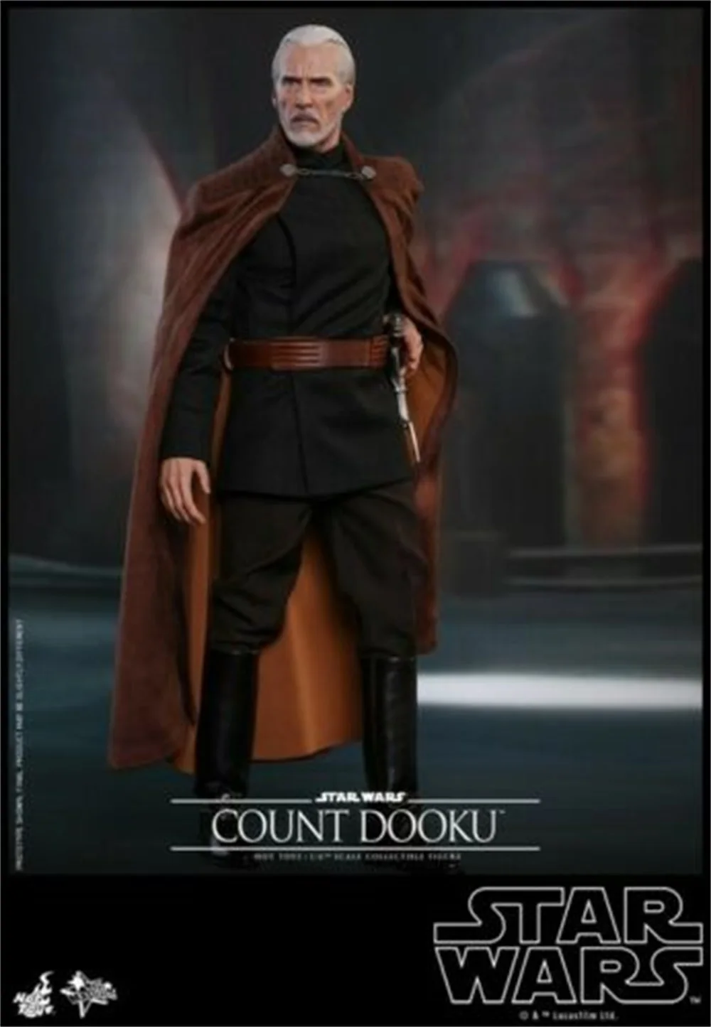 Hot Toys 1/6 Star Wars Ep 2 Attack of the Clones Count Dooku Figure Set Model