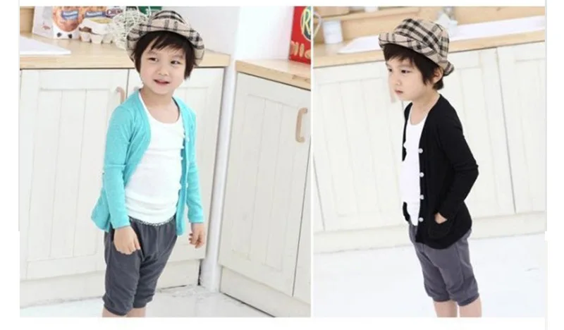 Весенне-осенний стильный Детский кардиган из чистого хлопка 1*1, удобный Детский кардиган ярких цветов