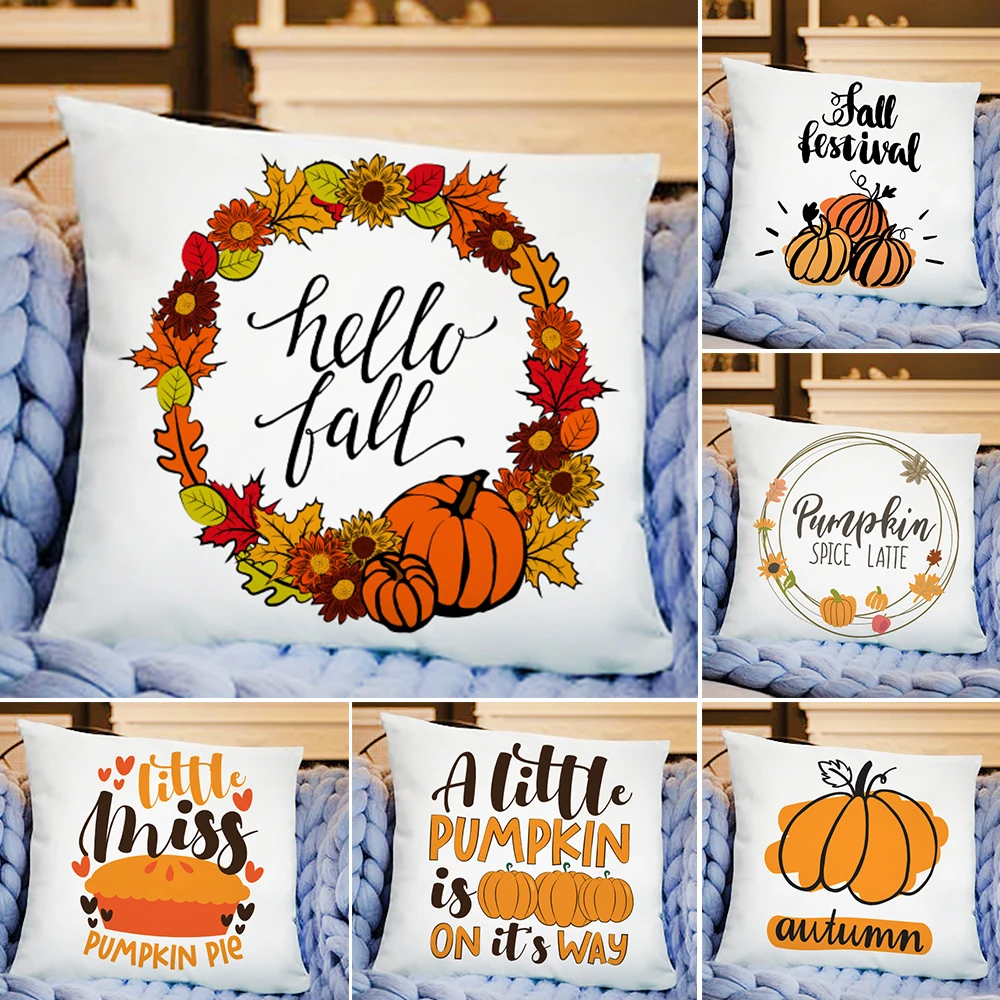 

Наволочка из полиэстера с принтом в виде тыквы на Хэллоуин