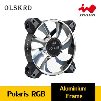 

Olskrd 120mm Fan PC Case Fan Cooler Adjustable Computer Cooling Fan Case Glare Cooler Fans InWin Polaris RGB Aluminium for PC