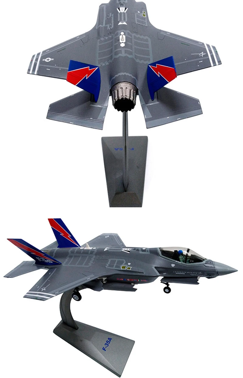 1/72 масштаб сплав самолета F-35 ВВС США F35A F35B F35C Lightning II Объединенный истребитель-бомбардировщик детские игрушки подарок для детей