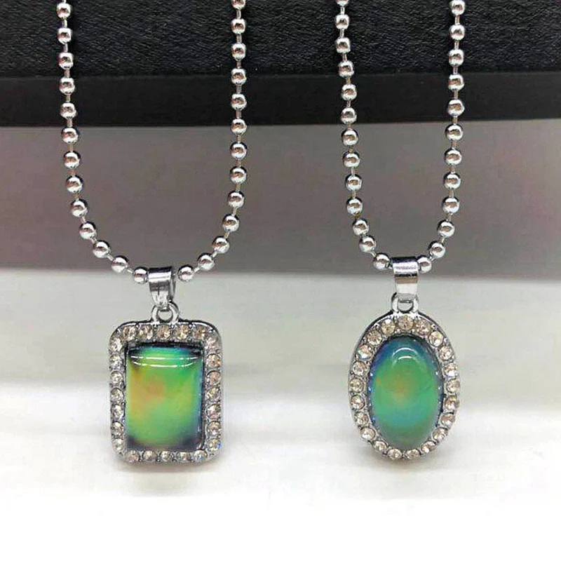 2020 New Change Color Mood Necklace Emotion Feeling Color Changeable Necklace Valentine