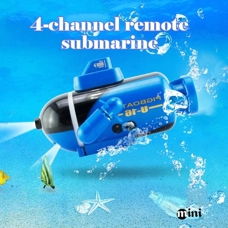 

4-channel remote control submarine children remote control toy mini remote control boat creative electric educational toys