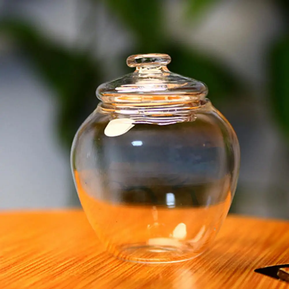 Mini Glass Candy Bottle Dollhouse Miniature Simulation Storage Can Model Toys Bottle Jar Box Home House Decoration 4