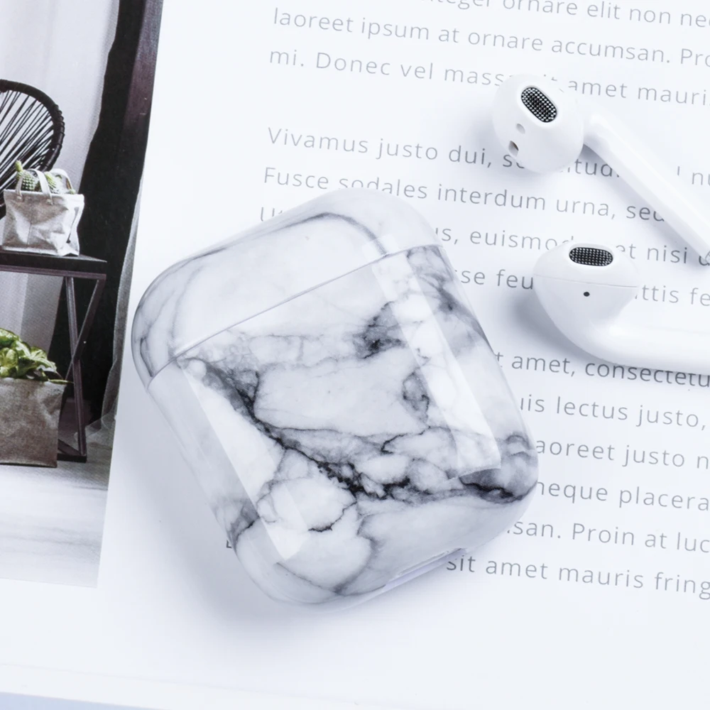 03 Case For Airpods Case Marble Pattern Cute Hard Cover For Airpod 2 1 Case Accessories Headphone Air Pods Cases Charging Box Coque - Цвет: 03
