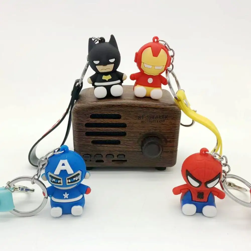 Мститель Marvel ключ пряжки фигурки человек паук игрушки Железный человек Капитан Америка Бэтмен подарок для детей