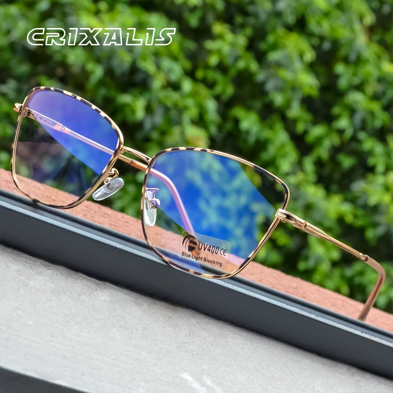 2022 Cat Eye Anti Blue Light Glasses Women Fashion Metal Reading Eyeglass Frame Ladies Anti-glare Computer Eyewear Female UV400 |