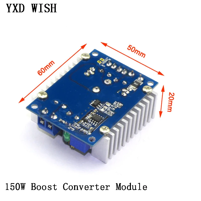 150 Вт бустер постоянного тока преобразователь питания трансформаторный модуль 8-32 В до 9-46 в Step повышающий вольт инвертор контроллер стабилизатор для автомобиля Aut