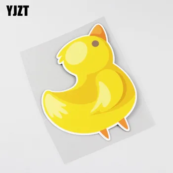 

YJZT 12.5CMX15.3CM Lovely Pet Little duck Decal Car Sticker 13B-0029
