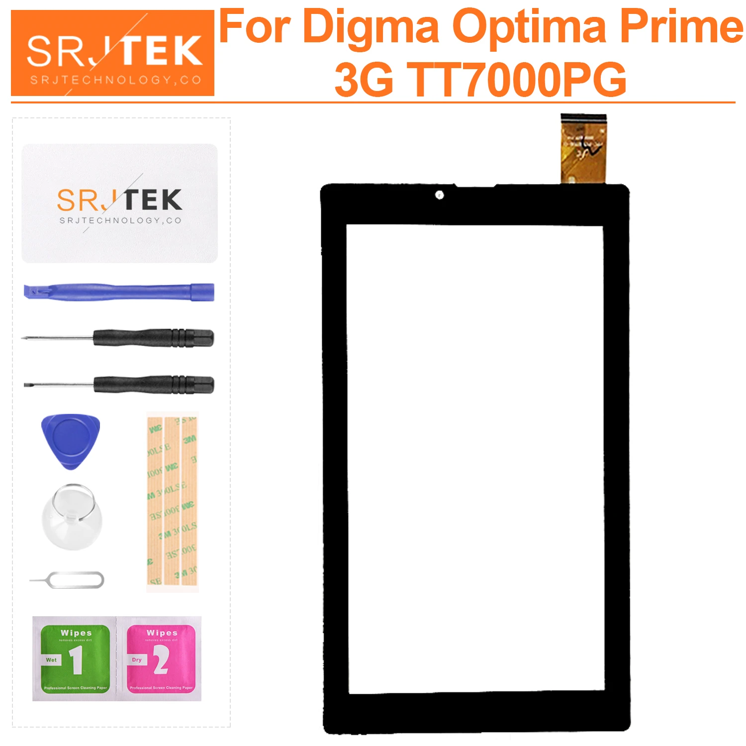 Для Digma Оптима Prime 3G TT7000PG планшетный ПК Внешний емкостный экран кодирующий