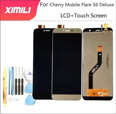 

5,7 "для Cherry Mobile Flare S6 Deluxe ЖК-дисплей + сенсорный экран 100% оригинальный протестированный ЖК-экран дигитайзер замена стеклянной панели