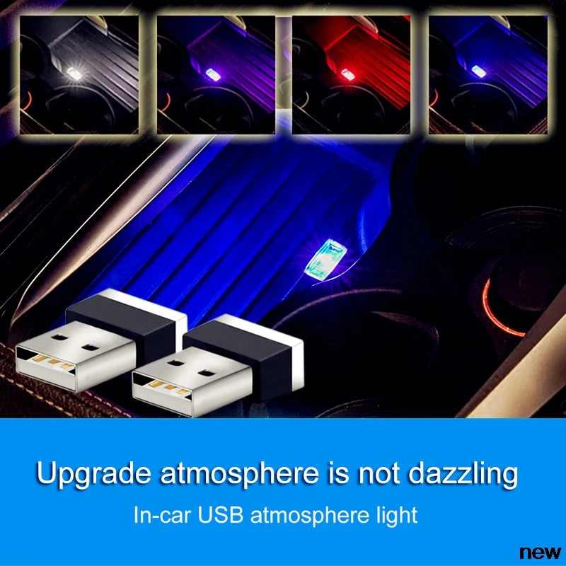 Автомобильный Стайлинг USB атмосферный свет Вилка декоративная лампа для ford f 150