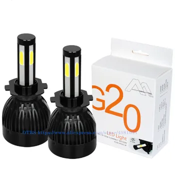 

2 PCS CANBUS H4 H7 Led Bulbs Car Headlight 8000LM D2S D3S D4S H11 H8 9005 9006 D1S Car Led Lamp 6500K 12V 4 Side Auto Fog Light