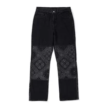 Pantalones vaqueros de Estilo Vintage para hombre, Vaqueros informales, holgados, estilo Hip Hop, con diseño de anacardo y flores, 2021