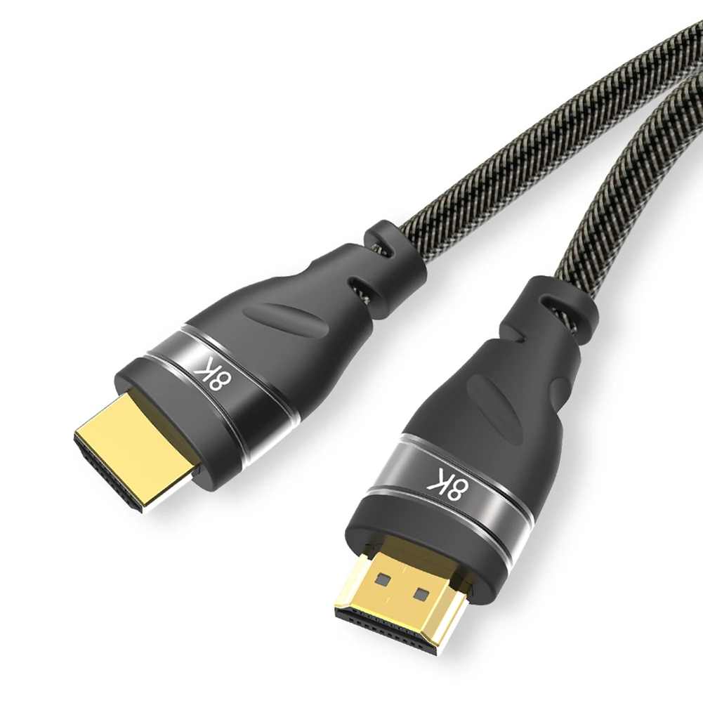 

HDMI 2.1 Cable High Speed 8K @60Hz UHD HDR 48Gbps Cable HDMI Converter for PS4 HDTVs Projectors