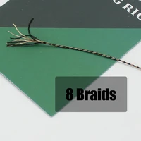 20m Carp Fishing Line Soft Hook Link Uncoated Braid Line Camo Brown Hooklink for Hair Rig 15 25 35LB Carp Coarse Fishing Tackle 2