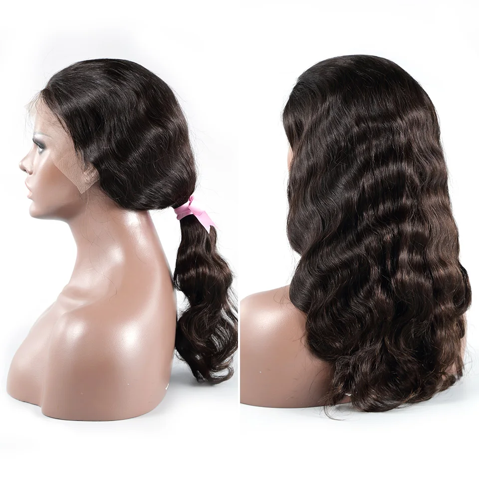 Luvin OneCut волосы объемная волна 20-34 дюймов длинные 13x6 Glueless кружевные передние человеческие волосы парики предварительно сорванные бразильские для черных женщин