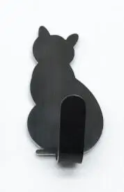 a Self Adhesive Hooks Cat Pattern Storage Holder for Bathroom Kitchen Hanger Stick on Wall Hanging Door Clothes Towel Racks - Цвет: a
